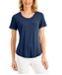 JM Collection Petite Shirttail-Hem Top, Created for Macy's